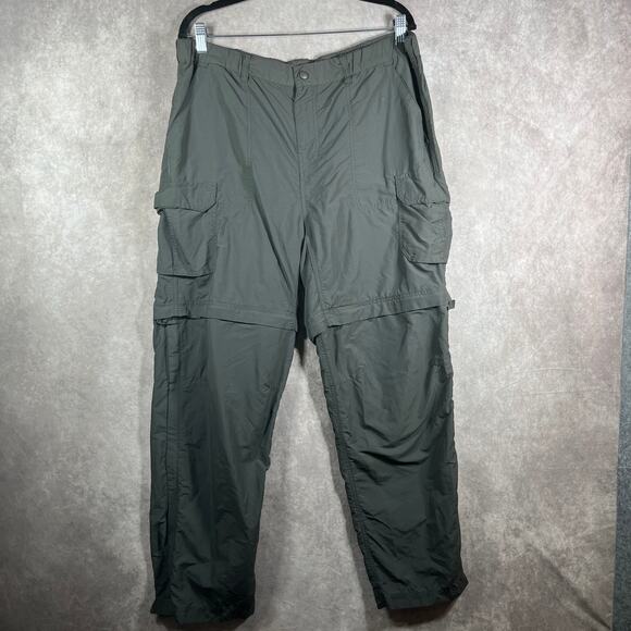 REI Pants Womens 16P‎ Gray Nylon Convertible Hiking Camping Outdoors Pockets - Picture 1 of 10